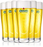 HEINEKEN | vasos de cerveza | Elipse | Juego de 6 | 25cl | 250 ml | vasos de cerveza | Logotipo original de Gerde